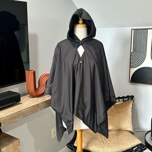 RAINRAPS Hooded Rain Poncho - Picture 1 of 5